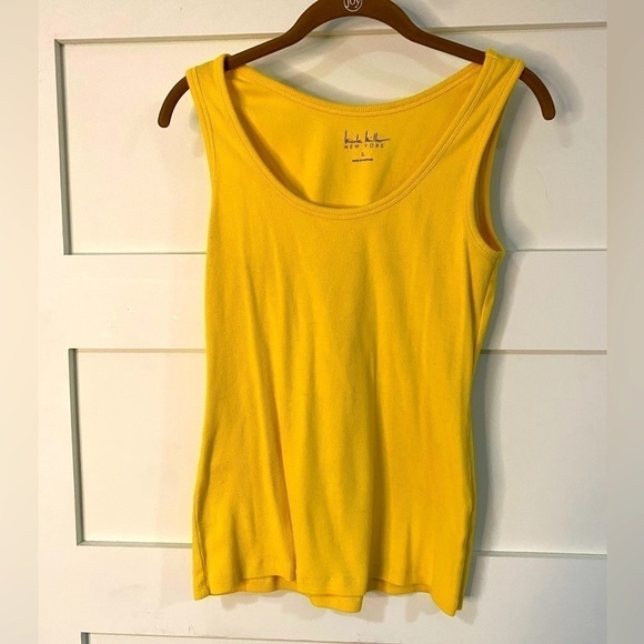 Nicole Miller NY 1 Ylw/1 Orng Tank Top L - Picture 1 of 8
